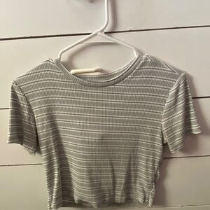 striped cropped top